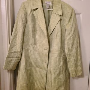 Worthington Woman Green geometric pattern jacket